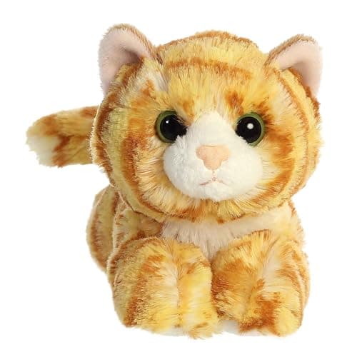 Aurora® Adorable Mini Flopsie™ Ginger Cat™ Stuffed Animal - Playful Ease - Timeless Companions - Orange 8 Inches - Image 5