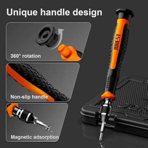 JOREST 38Pcs Small Precision Screwdriver Set with Torx T5, T6, Y00, Mini Repair Tool Kit for Macbook, Computer, Laptop, iPhone, PS4 PS5, Xbox, Switch, Eyeglasses, Watch, Ring Doorbell, Electronic, etc - Image 2