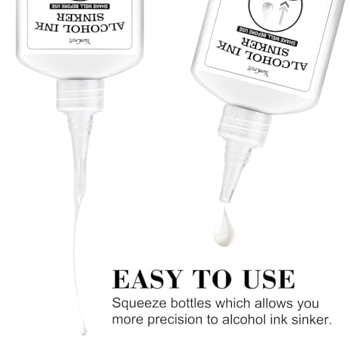 White Alcohol Ink for Epoxy Resin - 4 Ounce White Color Alcohol-Based Resin Ink for Resin Petri, Resin Tumblers, Coaster Making, White Alcohol Paint Epoxy Resin Pigment for Painting, Yupo, Resin Art - Image 5