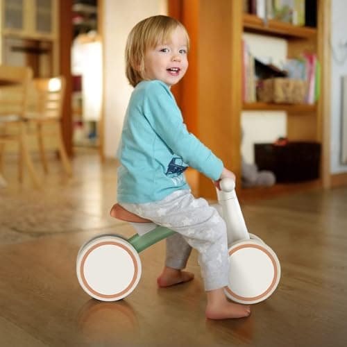 SEREED Baby Balance Bike for 1-2 Year Olds - 4 Wheels, First Bike for Toddlers, Birthday Gift (Green) - Image 8