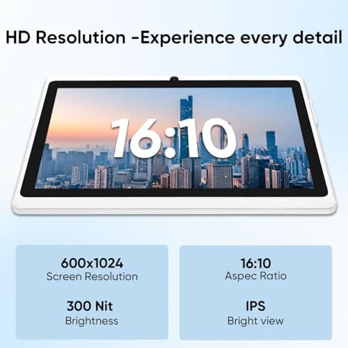 HNVHNV Android 15 Tablet 7 Inch Tablet, 9GB RAM 32GB ROM 1TB Expansion, Quad-core Processor, Dual Camera, 5G/2.4G WiFi, Bluetooth, Parental Control, Drop-Proof Case (Black) - Image 5