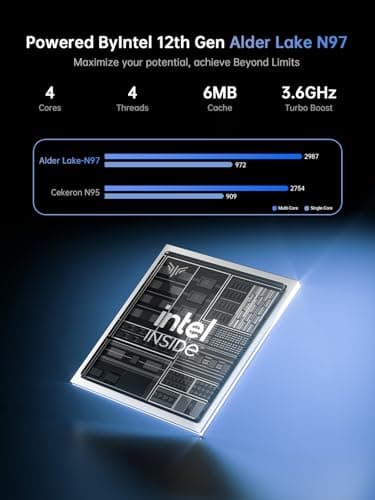KAIGERR Laptop, Laptop Computer with Intel N97 Processor(Up to 3.6GHz), 16GB DDR4 512GB SSD Windows 11 Laptop for Home Business and Student, 1080P, USB3.2,Long Battery Life - Image 2