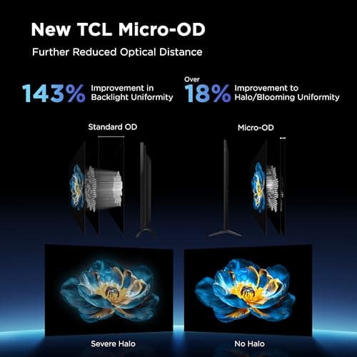 TCL 55-Inch Class QM6K Series QD-Mini LED 4K UHD Google Smart TV Best Value Mini-LED TV - QLED, 144hz, 240hz Gaming Rate, High Contrast Screen, Onkyo Audio, Dolby Atmos (55QM6K, 2025 Model) - Image 9