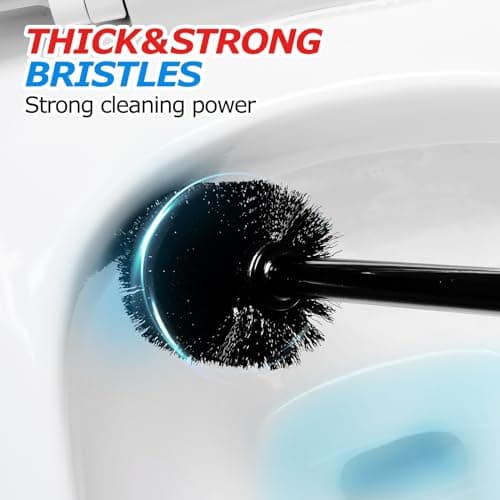 FORASTO 2 in 1 Toilet Plunger and Brush Set，Extended Handle Plunger，Toilet Bowl Brush Plunger Set, Bathroom Cleaning Tools ，Toilet Brush Plunger Combo，Cleaning Brush，Bathroom Cleaning Supplies - Image 5