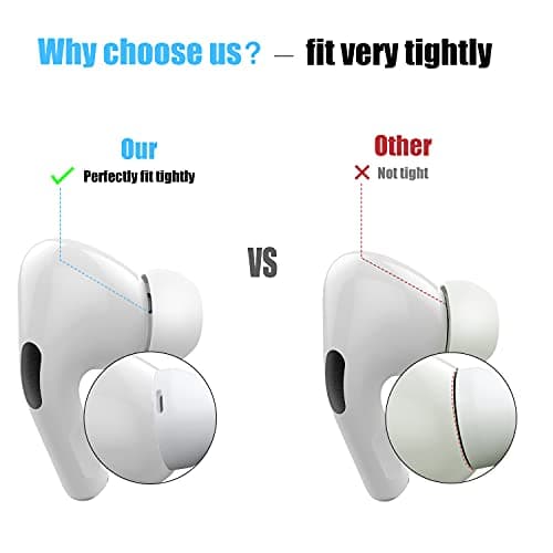[3 Pairs] Replacement Ear Tips for Airpods Pro and Airpods Pro 2nd Generation with Noise Reduction Hole, Silicone Ear Tips for Airpods Pro with Portable Storage Box and Fit in The Charging Case(S/M/L) - Image 5