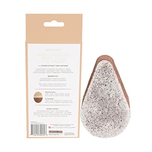 Spongeables Anti Cellulite Body Wash in a 20+ Wash Sponge, Coffee, 1 Count - Image 2