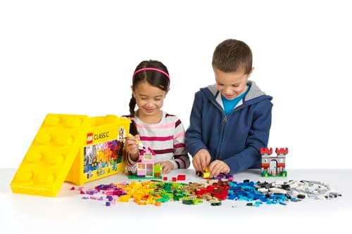 LEGO Classic Large Creative Brick Box 10698 | Building Toys for Boys & Girls, Ages 4-99, Develops Fine Motor Skills, W/ Storage Bin, 790 Pieces, Gift for Birthdays - Image 4