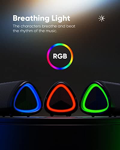 Bluetooth Speaker with HD Sound, Portable Wireless, IPX5 Waterproof, Up to 20H Playtime, TWS Pairing, BT5.3, for Home/Party/Outdoor/Beach, Stocking Stuffers, White Elephant Gifts for Adults (Black) - Image 4