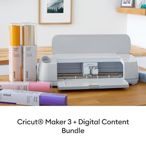 Cricut Maker 3 & Digital Content Library Bundle - Includes 30 Images in Design Space App - Smart Cutting Machine, 2X Faster & 10X Cutting Force, Cuts 300+ Materials, Blue - Image 2
