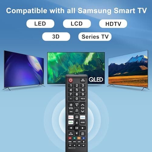 【Pack of 2】 New Universal Remote for All Samsung TV Remote, Replacement Compatible for All Samsung Smart TV, LED, LCD, HDTV, 3D, Series TV - Image 4