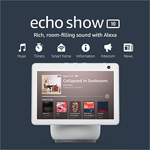 Amazon Echo Show 10 (newest model), HD smart display with premium sound, motion and Alexa, Glacier White - Image 7