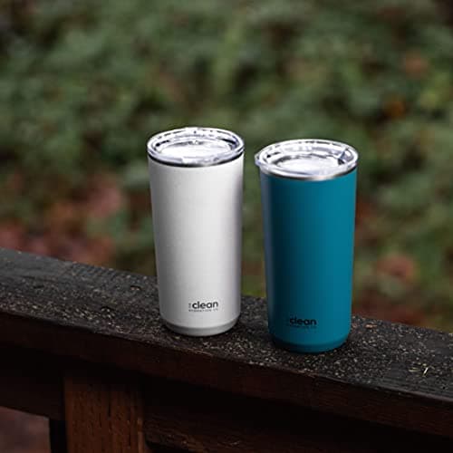 The Clean Hydration Company Insulated Coffee tumbler | Travel coffee mug | Ceramic Lined Tumbler | Iced Coffee Tumbler Cup with Lid | Double Wall Vacuum (Black) - Image 3