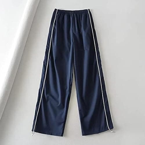 XPONNI Track Women Baggy Y2k Parachute Pants for Women Y2K Clothing(Navy,S,Small) - Image 6