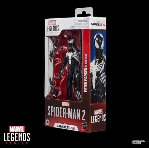 Marvel Legends Series Gamerverse Peter Parker Black Suit, Spider-Man 2 Video Game-Inspired Collectible 6 Inch Action Figure - Image 9