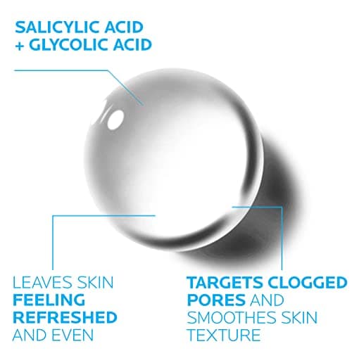 La Roche-Posay Effaclar Clarifying Solution Acne Toner with Salicylic Acid and Glycolic Acid, Pore Refining Oily Skin Toner, Gentle Exfoliant to Unclog Pores and Remove Dead Skin Cells - Image 3