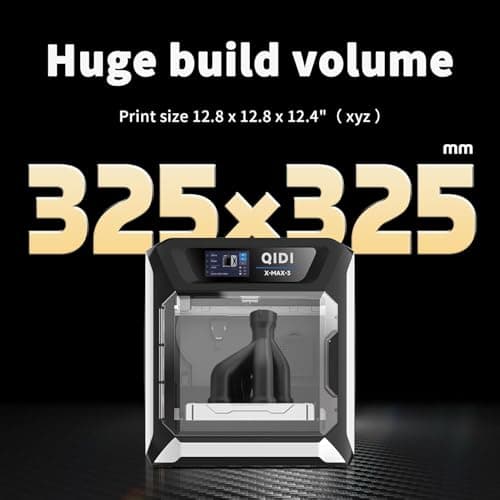 QIDI MAX3 3D Printer, High-Speed Large Size 3D Printers, 600mm/s Fast Print, Fully Auto Leveling, 65℃ Chamber Heat, All-Around & High Precision Industrial Grade, Large Printing Size 12.8×12.8×12.4" - Image 4