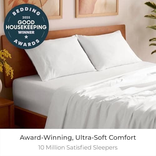 Mellanni Queen Sheets Set - 4 PC Iconic Collection Bedding - Hotel Luxury, Extra Soft, Cooling Bed Sheets - Wrinkle, Fade, Stain Resistant (Queen, White) - Image 2