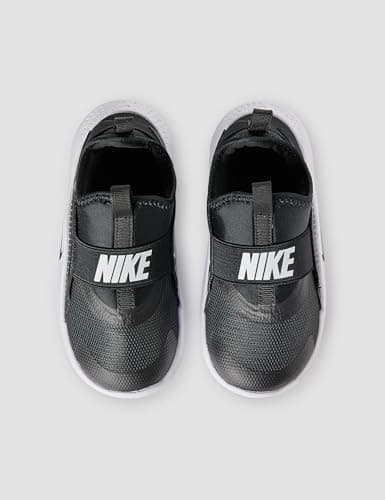 Nike Kids Flex Runner 4 Sneaker, Black/Black/White, 7 US Unisex Toddler - Image 4