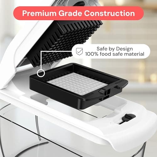 Fullstar The Original Pro Chopper - Vegetable Chopper and Spiralizer, Food Chopper with Container, Fruit Slicer, Kitchen Gadgets & Accessories, Home Essentials (4 in 1, White) - Image 5