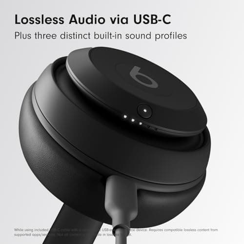 Beats Studio Pro - Wireless Bluetooth Noise Cancelling Headphones - Personalized Spatial Audio, USB-C Lossless Audio, Apple & Android Compatibility, Up to 40 Hours Battery Life - Black - Image 6