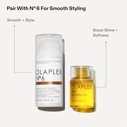 Olaplex No. 7 Bonding Oil, Concentrated High Shine Oil, Heat Protectant, Visibly Smooths & Softens Hair, Added Color Vibrancy, Up to 72 Hour Frizz Control, For All Hair Types, 1 fl oz - Image 8
