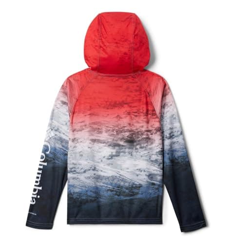 Columbia Youth Boys Super Terminal Tackle Hoodie, Red Spark Deepsea Fade, X-Large - Image 3