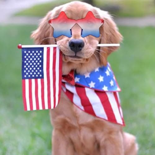 Mysense 4th of July Outfits for Women,4th of July Accessories Set with Red White and Blue Body Glitter,3 USA Flag Sunglasses,9 Beaded Necklaces,6 Bracelets,Fourth of July Outfit Women Kids - Image 6