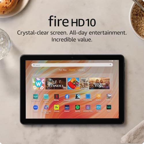 Amazon Fire HD 10 tablet (newest model) built for relaxation, 10.1" vibrant Full HD screen, octa-core processor, 3 GB RAM, 64 GB, Black - Image 7