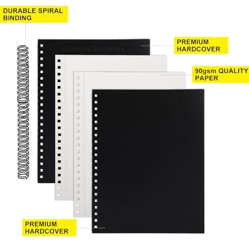 8.5x11inches Hardbound Sketch Book, Spiral Bound Sketch Pad, 80-Sheets 90gsm Inner Paper, Acid Free Drawing Art Paper, Prefect Works with Kids and Adults - Image 5