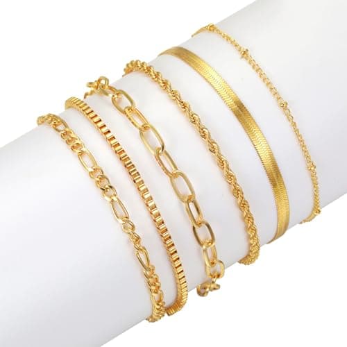 NEWITIN 69 Pieces Gold Jewelry Set for Women Fashion Costume Jewelry Gold Plated Necklace Bracelet Earrings Set for Women - Image 3