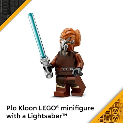 LEGO Star Wars Plo Koon’s Jedi Starfighter Microfighter Kids Toy - Building Toy for Pretend Play - Clone Wars Playset and Room Decor for Boys and Girls, Ages 6+ - Birthday Gift Idea - 75400 - Image 5