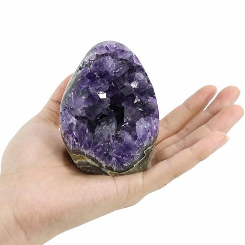 Nvzi Amethyst Crystal Rock, Real Amethyst Stone, Amathesis Crystal Cluster Geode, Purple Crystals and Healing Stones, Amatista Piedra Natural, Cuarzos Originales De Energia Y Piedras, Columnar(1.1LB) - Image 5