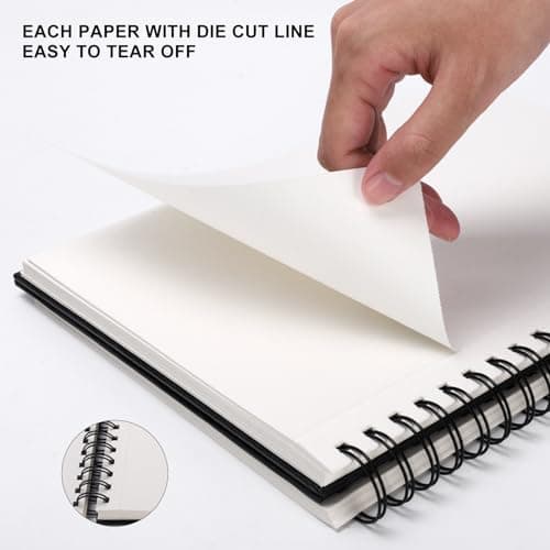 8.5x11inches Hardbound Sketch Book, Spiral Bound Sketch Pad, 80-Sheets 90gsm Inner Paper, Acid Free Drawing Art Paper, Prefect Works with Kids and Adults - Image 3