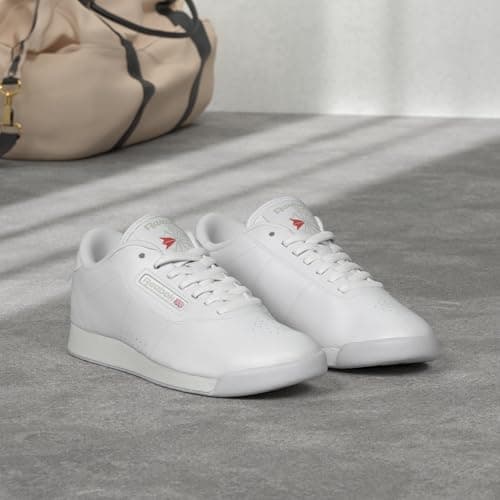Reebok Princess Sneakers for Women, Comfortable Walking or Tennis Womens Shoes, Us-White, 6 - Image 2