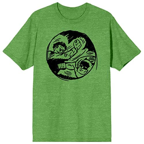 Bioworld Batman Kelly Anime Men’s Green T-Shirt-Small