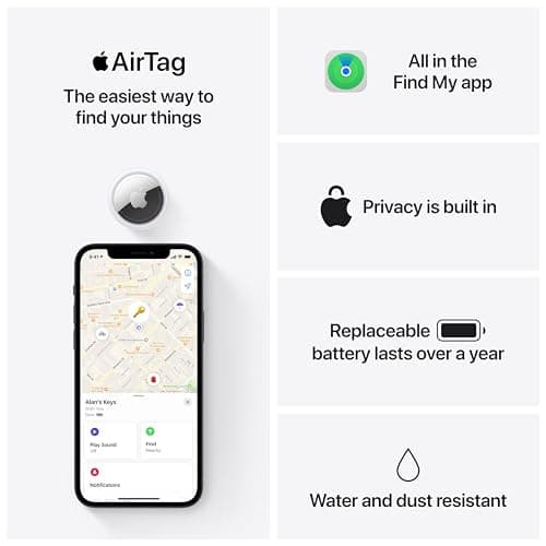 Apple AirTag. Keep Track of and find Your Keys, Wallet, Luggage, Backpack, and More. Simple one-tap Set up with iPhone or iPad - Image 6