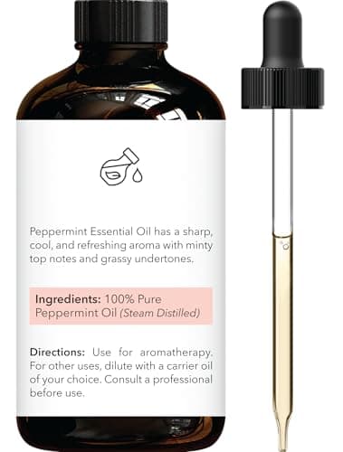 Brooklyn Botany Peppermint Essential Oil - Huge 4 Fl Oz - 100% Pure and Natural - Premium Grade with Dropper - for Aromatherapy and Diffuser - Image 2