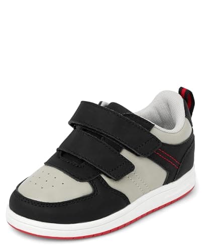 The Children's Place,Baby Boys and Toddler Everyday Casual Sneakers,Grey Low Top,Toddler,8
