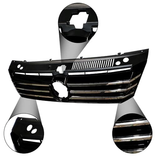 Tyrigion For 2012 2013 2014 2015 Volkswagen VW Passat Front Molding Grille Grill Chrome 561853651COQE - Image 6