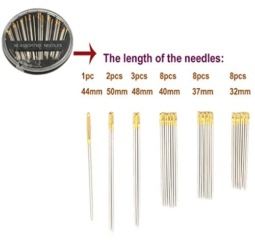 30pcs 9 Teeth Stainless Steel Snap Comb Wig Clips, Hair Extension Clips, Wig Accessories Clip with 30 Assorted Sewing Needles and 2 Rolls Thread (Beige) - Image 6
