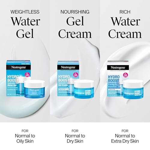 Neutrogena Hydro Boost Water Gel, 24 Hr Hydration for Normal/Oily Skin, Signature Fragrance, Face Moisturizer with Hyaluronic Acid, Skin Care for Juicy, Deeply Hydrated Skin, 1.7 oz - Image 8