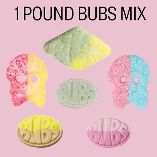 Bubs Swedish Candy Mix - Authentic Sweet and Sour Swedish Gummies - 1 Pound of Godis From Sweden - Big Ovals, Dizzy Skulls, Tutti Frutti and More - Foam Candy - Packed in a Candynavia Sweden Bag - Image 9