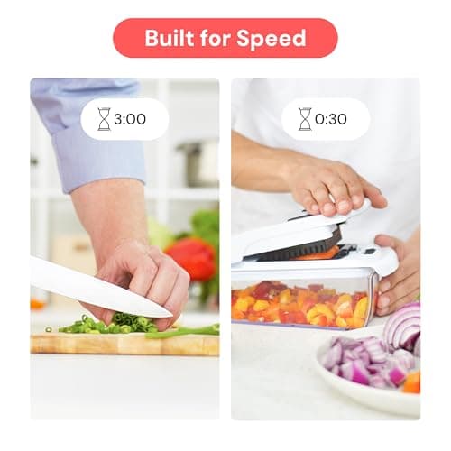 Fullstar The Original Pro Chopper - Vegetable Chopper and Spiralizer, Food Chopper with Container, Fruit Slicer, Kitchen Gadgets & Accessories, Home Essentials (4 in 1, White) - Image 3