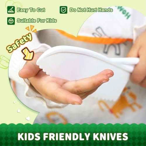 13 Pieces Montessori Kitchen Toys for Toddlers-Kids Cooking Sets Real-Toddler Toys Set for Real Cooking with Plastic Children Safe Knives Crinkle Cutter Kids Cutting Board - Image 4