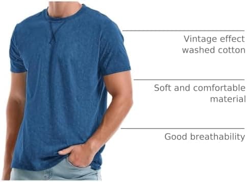 KLIEGOU Men's T-Shirts - Premium Cotton Crew Neck Tees S - 4XL - Image 5