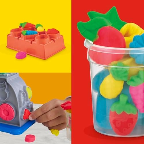 Play Doh Swirlin' Smoothies Toy Blender Playset, Play Kitchen Appliances, Kids Arts and Crafts Toys for 3 Year Old Girls and Boys and Up - Image 3