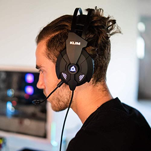 KLIM Chroma Gaming Keyboard Wired USB Durable Ergonomic Waterproof + Blaze Rechargeable Wireless Gaming Mouse RGB White + Impact USB Gaming Headset - Noise Cancelling - Image 6