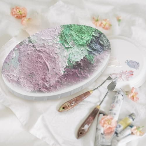 15.33 * 11.79Inch Oval Canvases for Painting,Oval Framed Canvas Blank Art Board Panels for Acrylic and Oil Painting Home Office Decor - Image 5