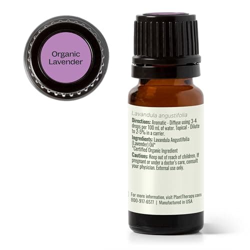 Plant Therapy Organic Lavender Essential Oil 100% Pure, USDA Certified Organic, Undiluted, Natural Aromatherapy, Therapeutic Grade 10 mL (1/3 oz) - Image 8