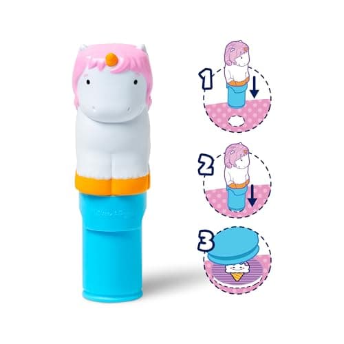Melissa & Doug Sticker WOW!™ 24-Page Activity Pad and Sticker Stamper, 300 Stickers, Arts and Crafts Fidget Toy Collectible Character – Unicorn - FSC Certified - Image 3